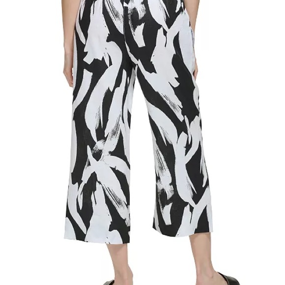 DKNY Black and White | Gray and White C&C California Both Sz S Linen Capris Lot - Picture 3 of 16